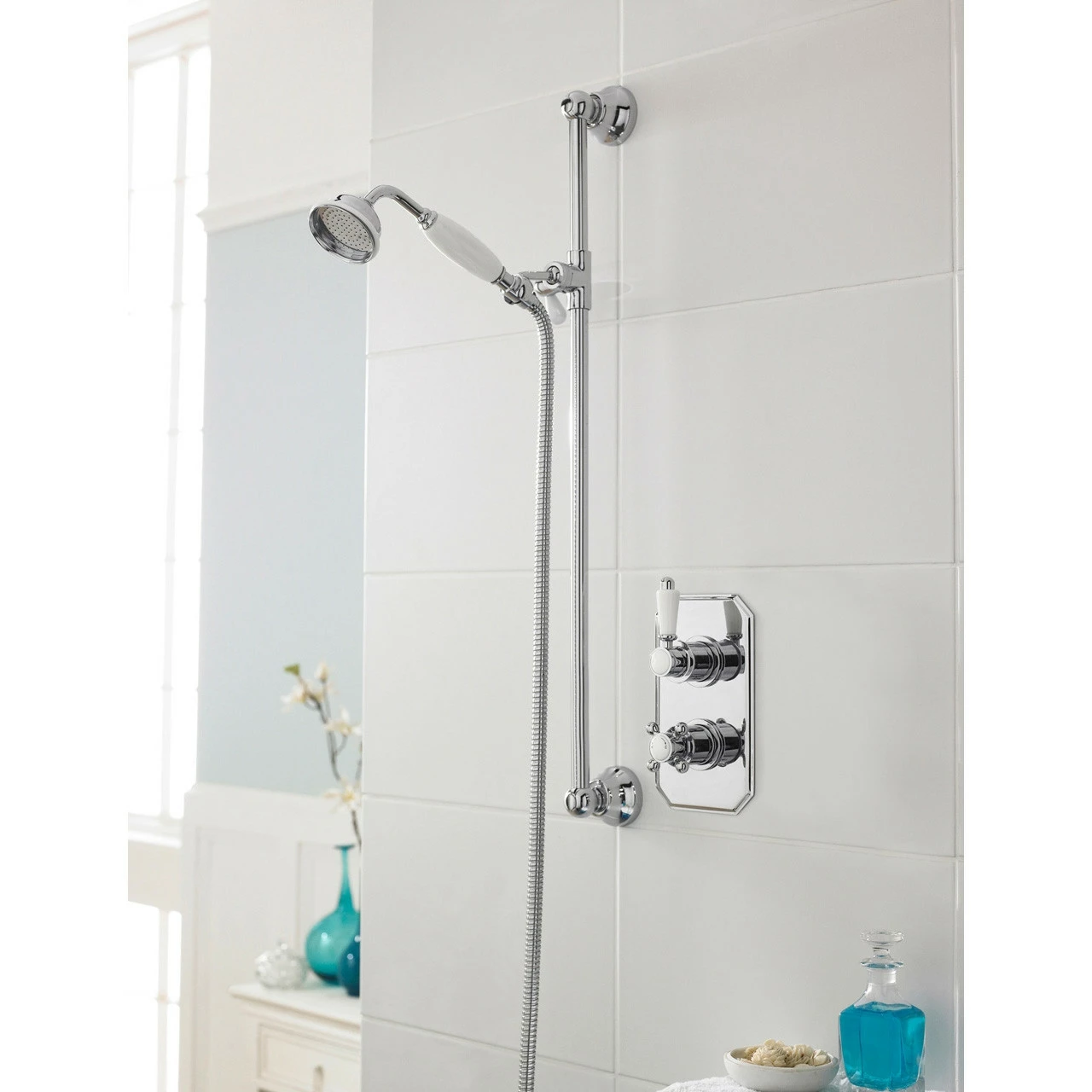 Nuie Victorian Twin Concealed Thermostatic Shower Valve - ITY316 - Image 2