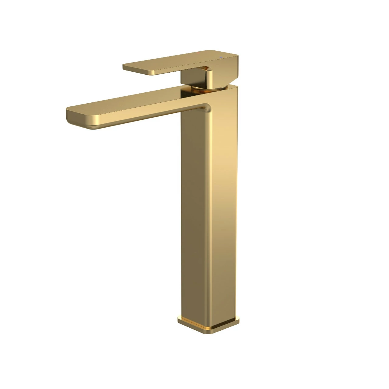 Nuie Windon Brushed Brass High Rise Basin Mixer Tap - WIN870