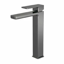 Nuie Windon Brushed Gunmetal High Rise Basin Mixer Tap - WIN770