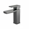 Nuie Windon Brushed Gunmetal Mono Basin Mixer Tap With Push Button Waste - WIN705 -Bathroom Products Sales Store nuie windon brushed gunmetal mono basin mixer tap with push button waste win705 62742.1666714556