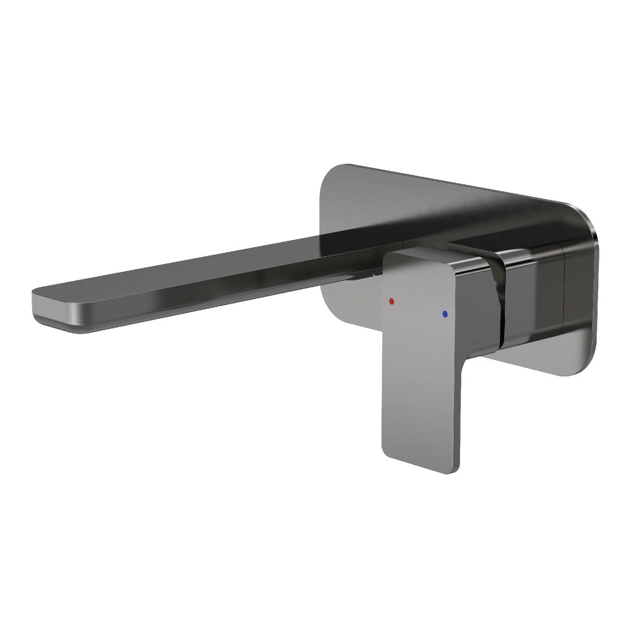 Nuie Windon Brushed Gunmetal Wall Mounted 2 Tap Hole Basin Mixer With Plate - WIN728 3 Nuie Windon Brushed Gunmetal Wall Mounted 2 Tap Hole Basin Mixer With Plate - WIN728