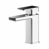 Nuie Windon Polished Chrome Mono Basin Mixer Tap With Push Button Waste - WIN305 -Bathroom Products Sales Store nuie windon polished chrome mono basin mixer tap with push button waste win305 44499.1666714549