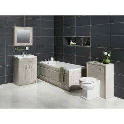 Nuie York Stone Grey 700mm End Bath Panel 480/100 - OLP211 6 Nuie York Stone Grey 700mm End Bath Panel 480/100 - OLP211 -Bathroom Products Sales Store nuie york stone grey 700mm end bath panel 480 100 olp211 two 85015.1652443660