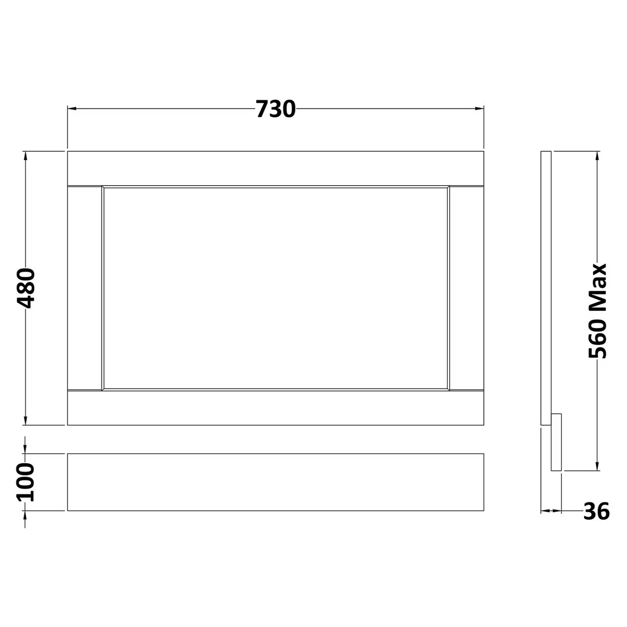 Old London Hunter Green 750mm Bath End Panel - LOP812 4 Old London Hunter Green 750mm Bath End Panel - LOP812 - Image 2