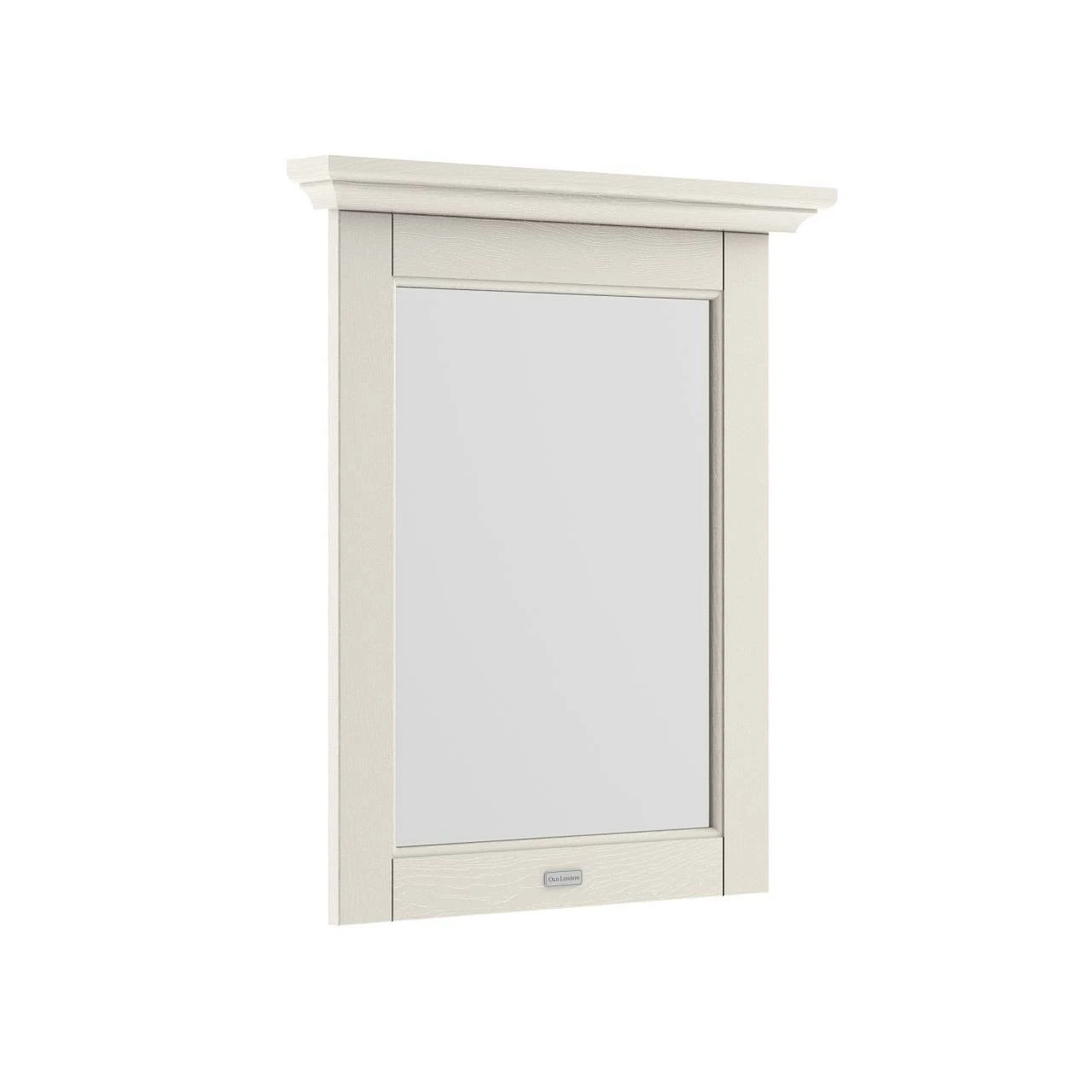 Old London Timeless Sand 600mm Flat Mirror With Decorative Top Moulding - LON413