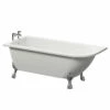 Windsor. Oxford 1700mm X 750mm Left Hand Single Ended Freestanding Shower Bath With Chrome Tiger Feet -Bathroom Products Sales Store oxford 1700mm x 750mm left hand single ended freestanding shower bath with chrome tiger feet right 03588.1664555129