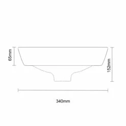 Pacos 520mm X 340mm Rectangular Countertop Basin -Bathroom Products Sales Store pacos 520mm x 340mm rectangular countertop basin line side 45301.1686068419