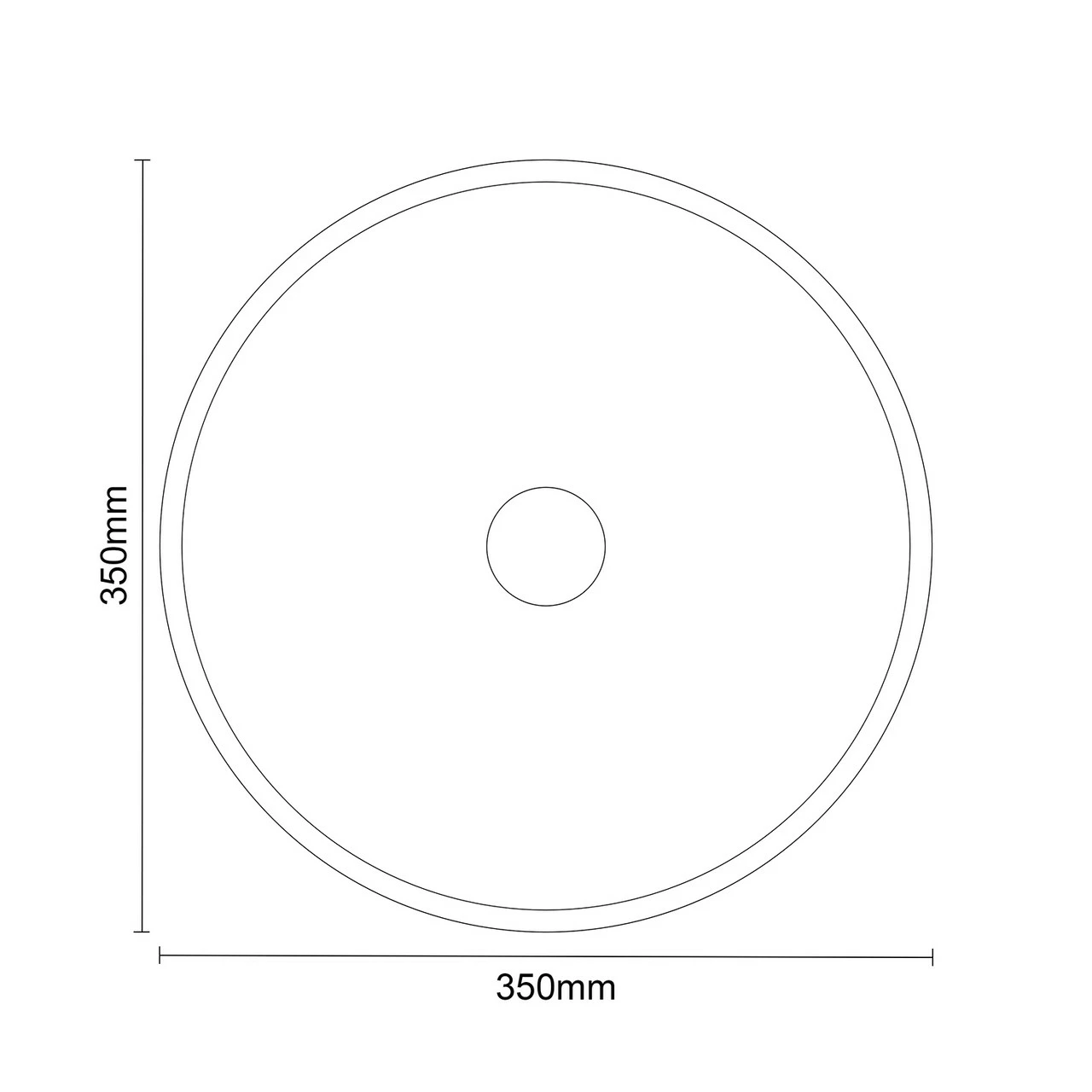 Peniche 350mm X 350mm Round Countertop Basin 8 Peniche 350mm X 350mm Round Countertop Basin - Image 6