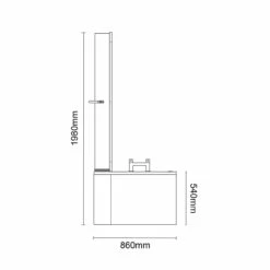 Plage 1700mm 12 Jet Chrome Easifit Left Hand P Shaped Spa Shower Bath With Towel Rail Bath Screen And Front Bath Panel 13 Plage 1700mm 12 Jet Chrome Easifit Left Hand P Shaped Spa Shower Bath With Towel Rail Bath Screen And Front Bath Panel -Bathroom Products Sales Store plage 1700mm 12 jet chrome easifit left hand p shaped spa shower bath with towel rail bath screen and front bath panel line side 28082.1691438801