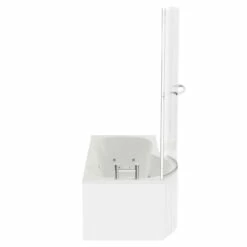Plage 1700mm 12 Jet Chrome Flat Jet Left Hand P Shaped Whirlpool Shower Bath With Towel Rail Bath Screen And Front Bath Panel 12 Plage 1700mm 12 Jet Chrome Flat Jet Left Hand P Shaped Whirlpool Shower Bath With Towel Rail Bath Screen And Front Bath Panel -Bathroom Products Sales Store plage 1700mm 12 jet chrome flat jet left hand p shaped whirlpool shower bath with towel rail bath screen and front bath panel side 65172.1691438801