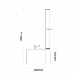 Plage 1700mm 6 Jet Chrome Flat Jet Right Hand P Shaped Whirlpool Shower Bath With Towel Rail Bath Screen And Front Bath Panel 13 Plage 1700mm 6 Jet Chrome Flat Jet Right Hand P Shaped Whirlpool Shower Bath With Towel Rail Bath Screen And Front Bath Panel -Bathroom Products Sales Store plage 1700mm 6 jet chrome flat jet right hand p shaped whirlpool shower bath with towel rail bath screen and front bath panel line side 57302.1652445160