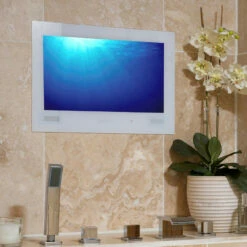 ProofVision Premium White 24" Waterproof Bathroom Television -Bathroom Products Sales Store proofvision premium white 24inch waterproof bathroom television three 89685.1652443711