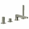RAK Amalfi Brushed Nickel Deck Mounted 4 Tap Hole Bath Shower Mixer - RAKAMA3013N 2 RAK Amalfi Brushed Nickel Deck Mounted 4 Tap Hole Bath Shower Mixer - RAKAMA3013N -Bathroom Products Sales Store rak amalfi brushed nickel deck mounted 4 tap hole bath shower mixer rakama3013n 23570.1685547212