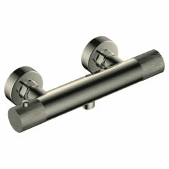 RAK Amalfi Brushed Nickel Wall Mounted Exposed Thermostatic Bar Valve - RAKAMA3303N