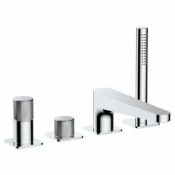 RAK Amalfi Chrome Deck Mounted 4 Tap Hole Bath Shower Mixer - RAKAMA3013C