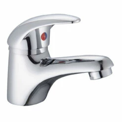 RAK Basic Mini Mono Basin Mixer Tap With Clicker Waste - RAKBAS3002