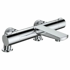 RAK Blade Deck Mounted 3 Tap Hole Basin Mixer Tap - RAKBLD3011C