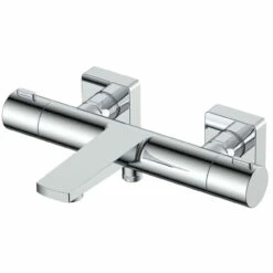RAK Blade Exposed Wall Mounted Thermostatic Bath Shower Mixer Tap - RAKBLD3009