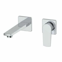 RAK Blade Wall Mounted 2 Tap Hole Basin Mixer Tap - RAKBLD3008