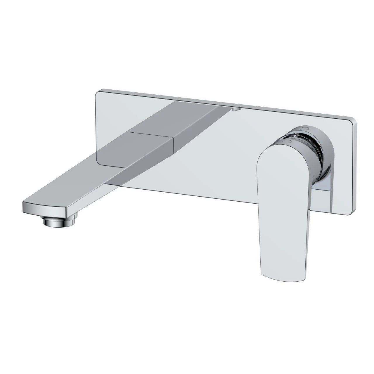 RAK Blade Wall Mounted Basin Mixer Tap With Back Plate - RAKBLD3007 3 RAK Blade Wall Mounted Basin Mixer Tap With Back Plate - RAKBLD3007