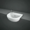 RAK Compact 450mm Left Hand Semi Recessed Basin With 1 Tap Hole - CO0702AWHA