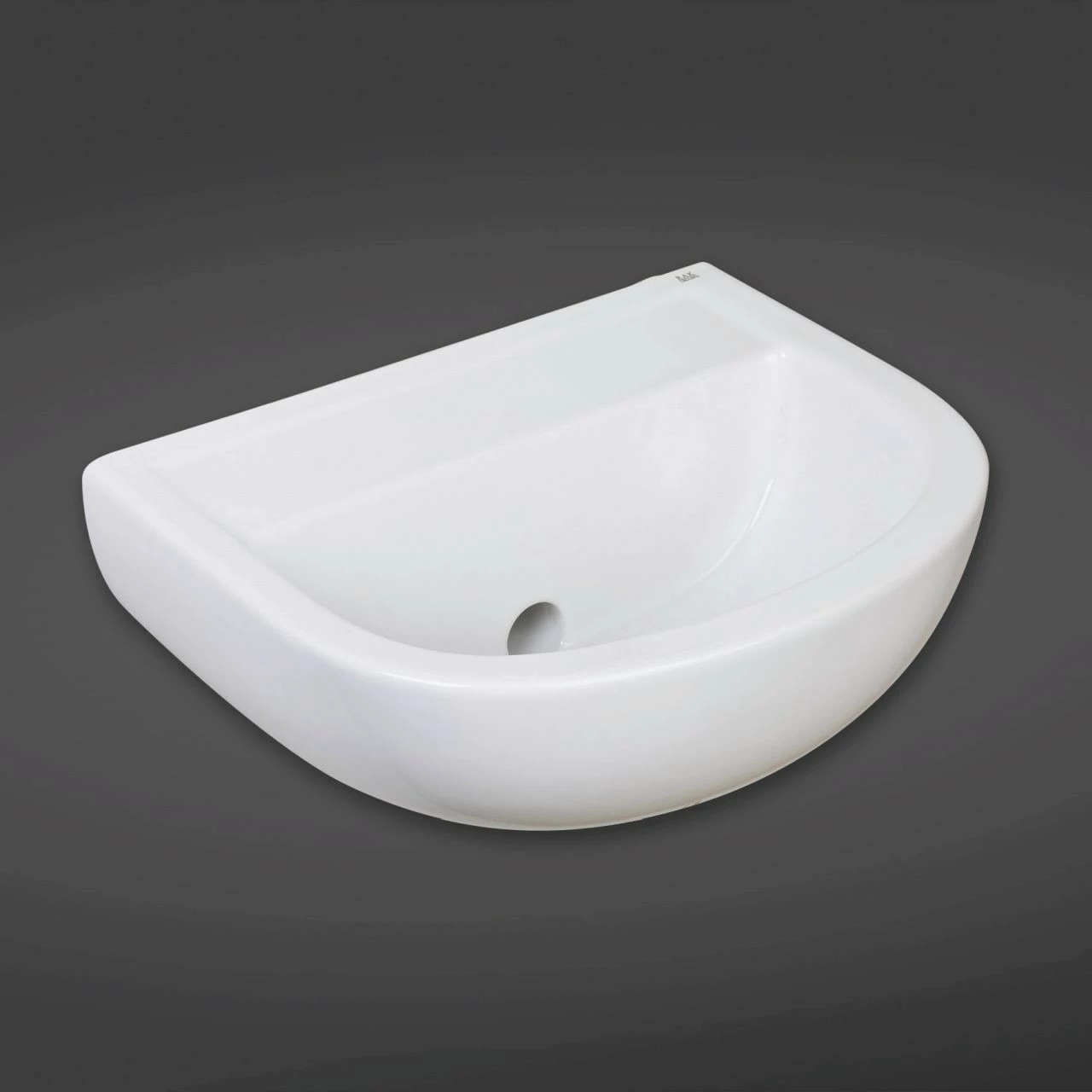 RAK Compact 500mm Doc M Basin With Horizontal Outlet And No Tap Holes - CO0802AWHA 3 RAK Compact 500mm Doc M Basin With Horizontal Outlet And No Tap Holes - CO0802AWHA