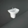RAK Compact 550mm Basin With 2 Tap Holes And Semi Pedestal