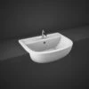 RAK Compact 550mm Semi Recessed Basin With 1 Tap Hole - CO0901AWHA