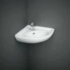 RAK Compact Corner Basin With 1 Tap Hole - CO2601AWHA