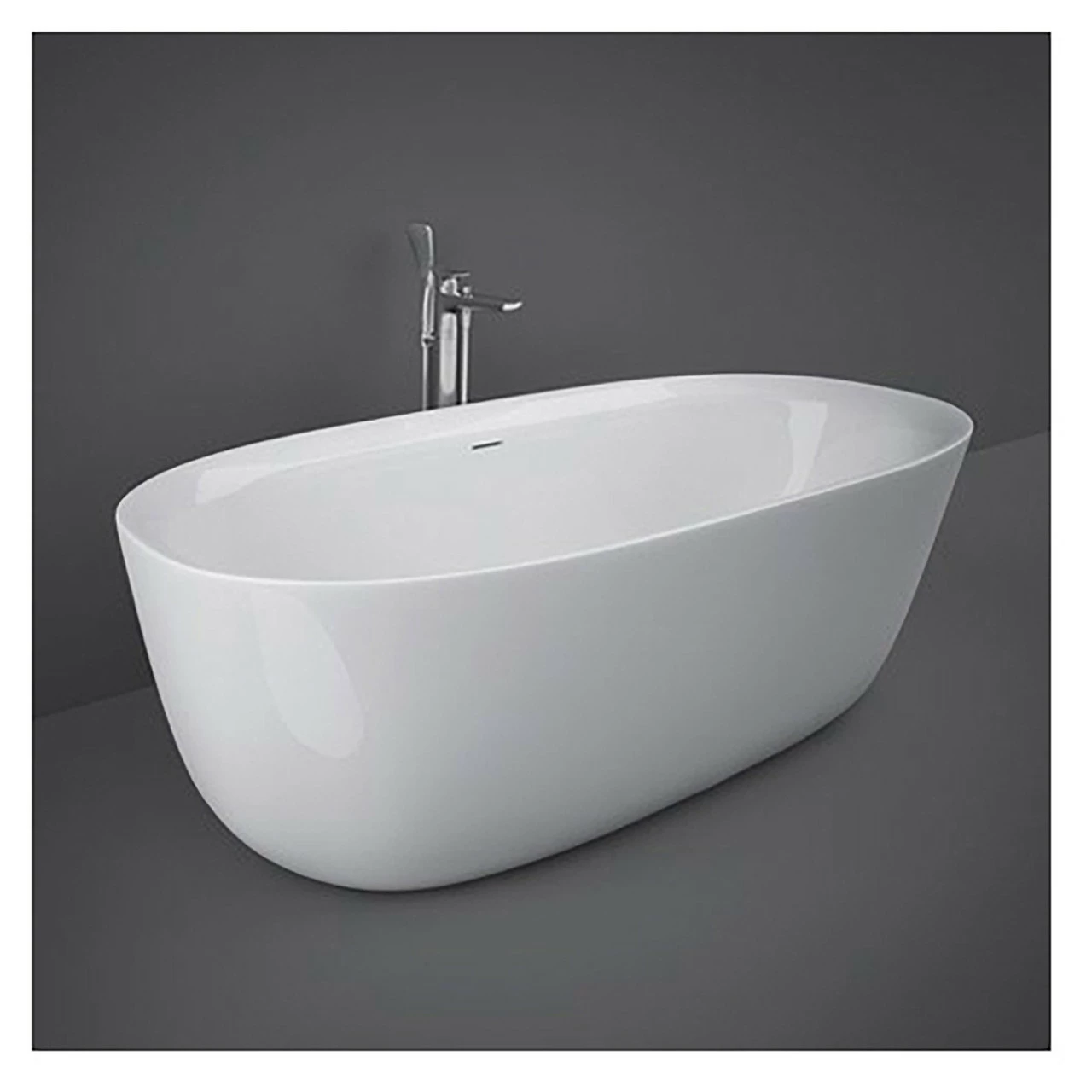 RAK Contour Oval 1800mm X 800mm Freestanding Bath - CONBT118080AWHA 3 RAK Contour Oval 1800mm X 800mm Freestanding Bath - CONBT118080AWHA