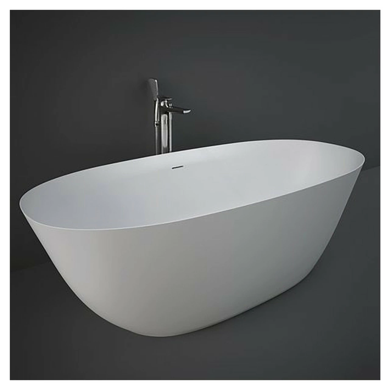 RAK Cove Solid White 1800mm X 800mm Freestanding Bath - COVBT18080500 3 RAK Cove Solid White 1800mm X 800mm Freestanding Bath - COVBT18080500
