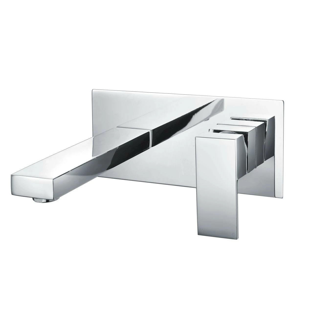 RAK Cubis Wall Mounted Basin Mixer Tap With Back Plate - RAKCUB3007 3 RAK Cubis Wall Mounted Basin Mixer Tap With Back Plate - RAKCUB3007