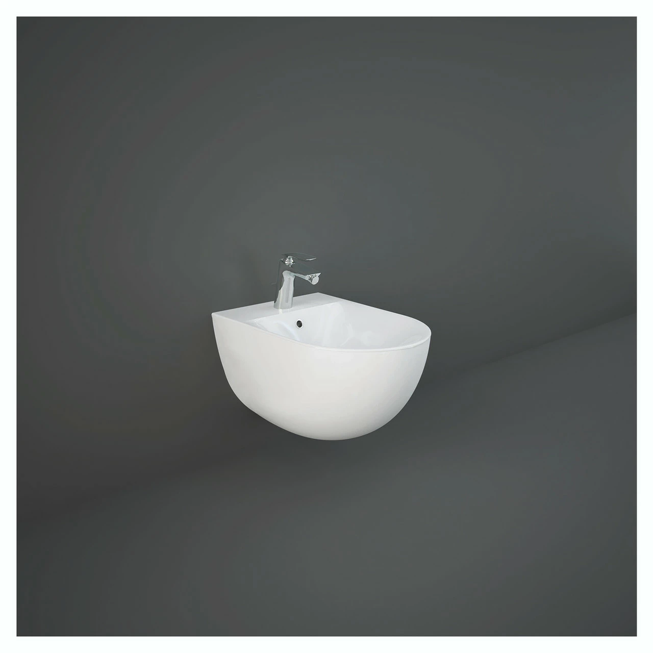 RAK Des Wall Hung Bidet With 1 Tap Hole - DESBD2101AWHA