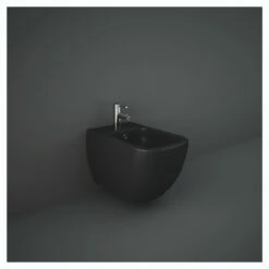 RAK Feeling Matt Black Wall Hung Bidet - MP07504A
