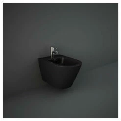 RAK Feeling Matt Black Wall Hung Bidet - RST07504A