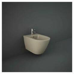 RAK Feeling Matt Cappuccino Wall Hung Bidet - RST07514A