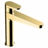 RAK Ischia Brushed Gold Mid Height Basin Mixer Tap - RAKISH3016G 2 RAK Ischia Brushed Gold Mid Height Basin Mixer Tap - RAKISH3016G -Bathroom Products Sales Store rak ischia brushed gold mid height basin mixer tap rakish3016g 01904.1685547219