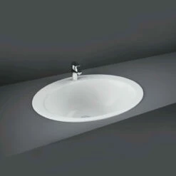 RAK Jessica 530mm X 435mm X 225mm Counter Top Basin With 2 Tap Hole - OC73NCHAWHA