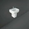 RAK Metropolitan 420mm Basin With 2 Tap Holes And Semi Pedestal -Bathroom Products Sales Store rak metropolitan 420mm basin with 2 tap holes and semi pedestal 71253.1652443762