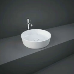 RAK Moon 420mm X 420mm X 130mm Round Counter Top Basin - HARROUBAS