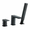 RAK Moon Black Deck Mounted 3 Tap Hole Bath Shower Mixer Tap - RAKMOO3012B -Bathroom Products Sales Store rak moon black deck mounted 3 tap hole bath shower mixer tap rakmoo3012b 74586.1652443756