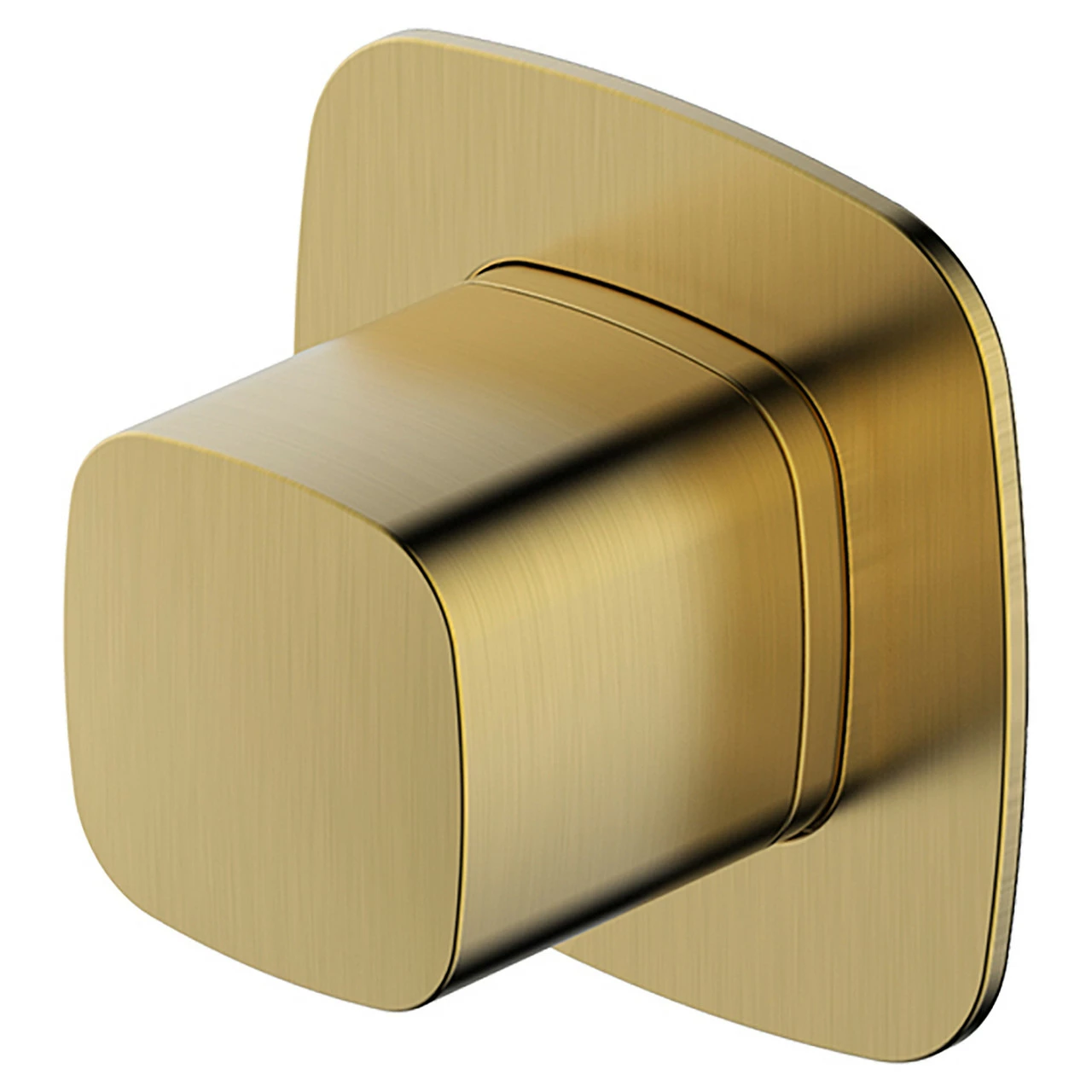 RAK Petit Brushed Gold Square Concealed Single Control Diverter Valve - RAKPES3020-1G
