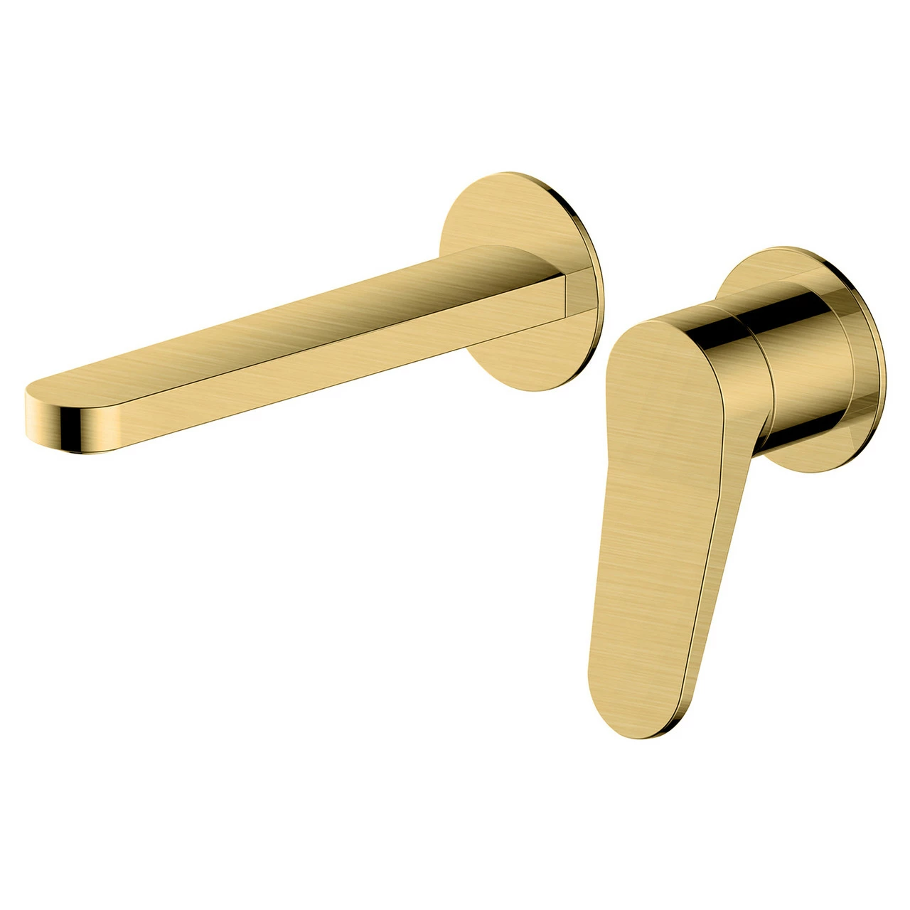 RAK Petit Round Brushed Gold Wall Mounted Basin Mixer Tap - RAKPER3007G 3 RAK Petit Round Brushed Gold Wall Mounted Basin Mixer Tap - RAKPER3007G