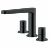RAK Petit Round Matt Black Deck Mounted 3 Tap Hole Basin Mixer Tap - RAKPER3011B 2 RAK Petit Round Matt Black Deck Mounted 3 Tap Hole Basin Mixer Tap - RAKPER3011B -Bathroom Products Sales Store rak petit round matt black deck mounted 3 tap hole basin mixer tap rakper3011b 81057.1685547229