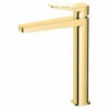 RAK Petit Square Brushed Gold Tall Basin Mixer Tap - RAKPES3003G -Bathroom Products Sales Store rak petit square brushed gold tall basin mixer tap rakpes3003g 95399.1685547237