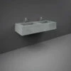 RAK Precious Surface Cool Grey 1200mm Double Wall Mounted Basin With No Tap Hole - PRECT12347103A0 2 RAK Precious Surface Cool Grey 1200mm Double Wall Mounted Basin With No Tap Hole - PRECT12347103A0 -Bathroom Products Sales Store rak precious surface cool grey 1200mm double wall mounted basin with no tap hole prect12347103a0 89563.1652443700