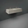RAK Precious Travertino Ivory 1200mm Double Wall Mounted Basin With No Tap Hole - PRECT12347102A0 1 RAK Precious Travertino Ivory 1200mm Double Wall Mounted Basin With No Tap Hole - PRECT12347102A0 -Bathroom Products Sales Store rak precious travertino ivory 1200mm double wall mounted basin with no tap hole prect12347102a0 18422.1652443699