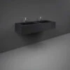 RAK Precious Uni Dark Black 1200mm Double Wall Mounted Basin With No Tap Hole - PRECT12347105A0 1 RAK Precious Uni Dark Black 1200mm Double Wall Mounted Basin With No Tap Hole - PRECT12347105A0 -Bathroom Products Sales Store rak precious uni dark black 1200mm double wall mounted basin with no tap hole prect12347105a0 64214.1652443700