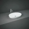 RAK Resort 580mm X 365mm X 75mm Oval Counter Top Basin - RST01AWHA