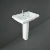 RAK Resort 650mm Basin With 1 Tap Hole And Full Pedestal 2 RAK Resort 650mm Basin With 1 Tap Hole And Full Pedestal -Bathroom Products Sales Store rak resort 650mm basin with 1 tap hole and full pedestal 97106.1652443763